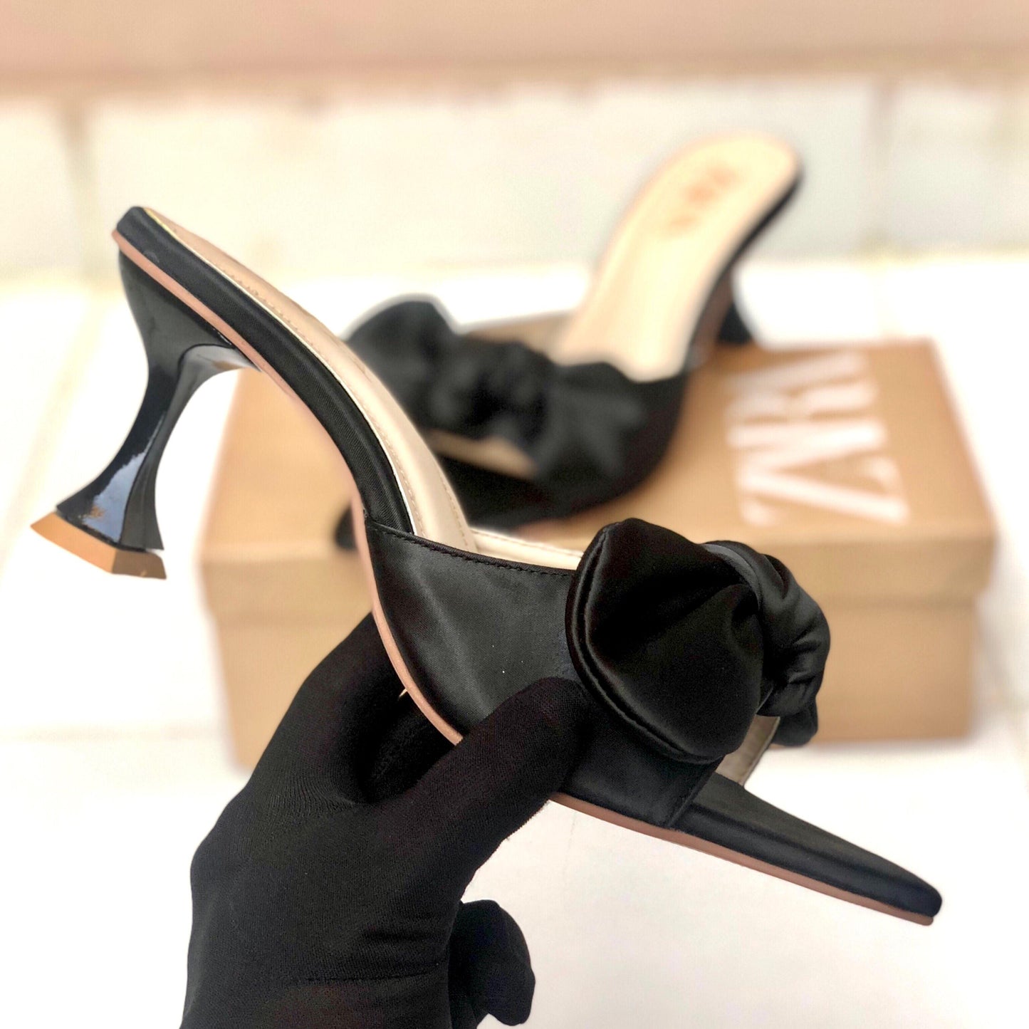 Zara Big Bow Heel