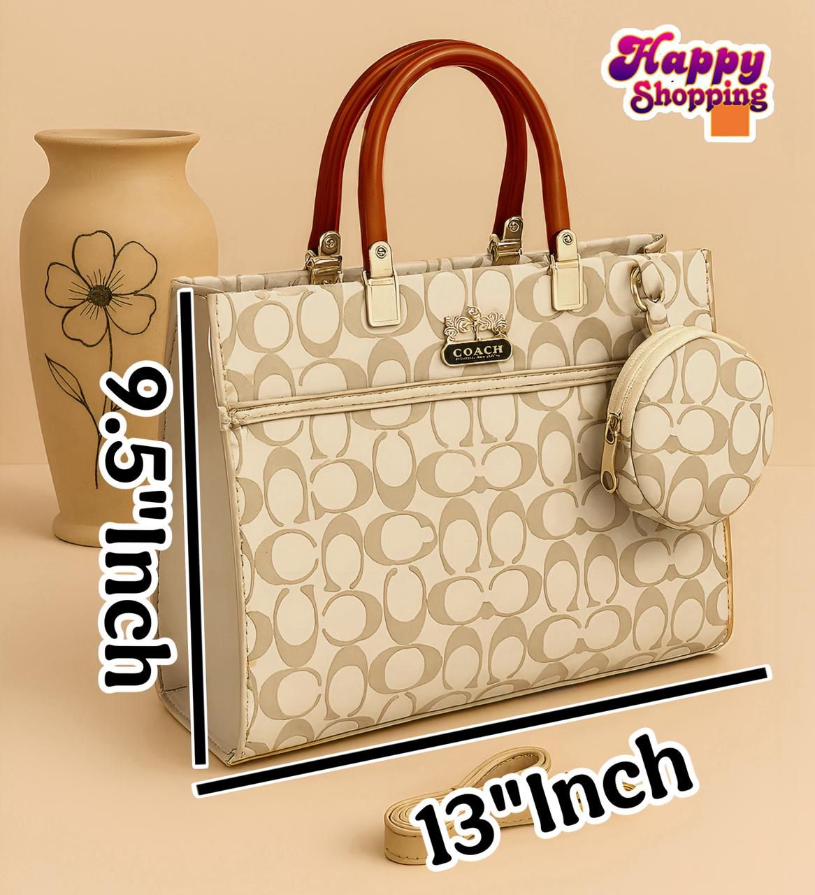 Coach 2-Piece Premium Shoulder Bag – Elegant Design for Girls