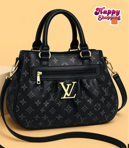Premium Dark Black Shoulder Bag – Must-Have For Fashion Lovers