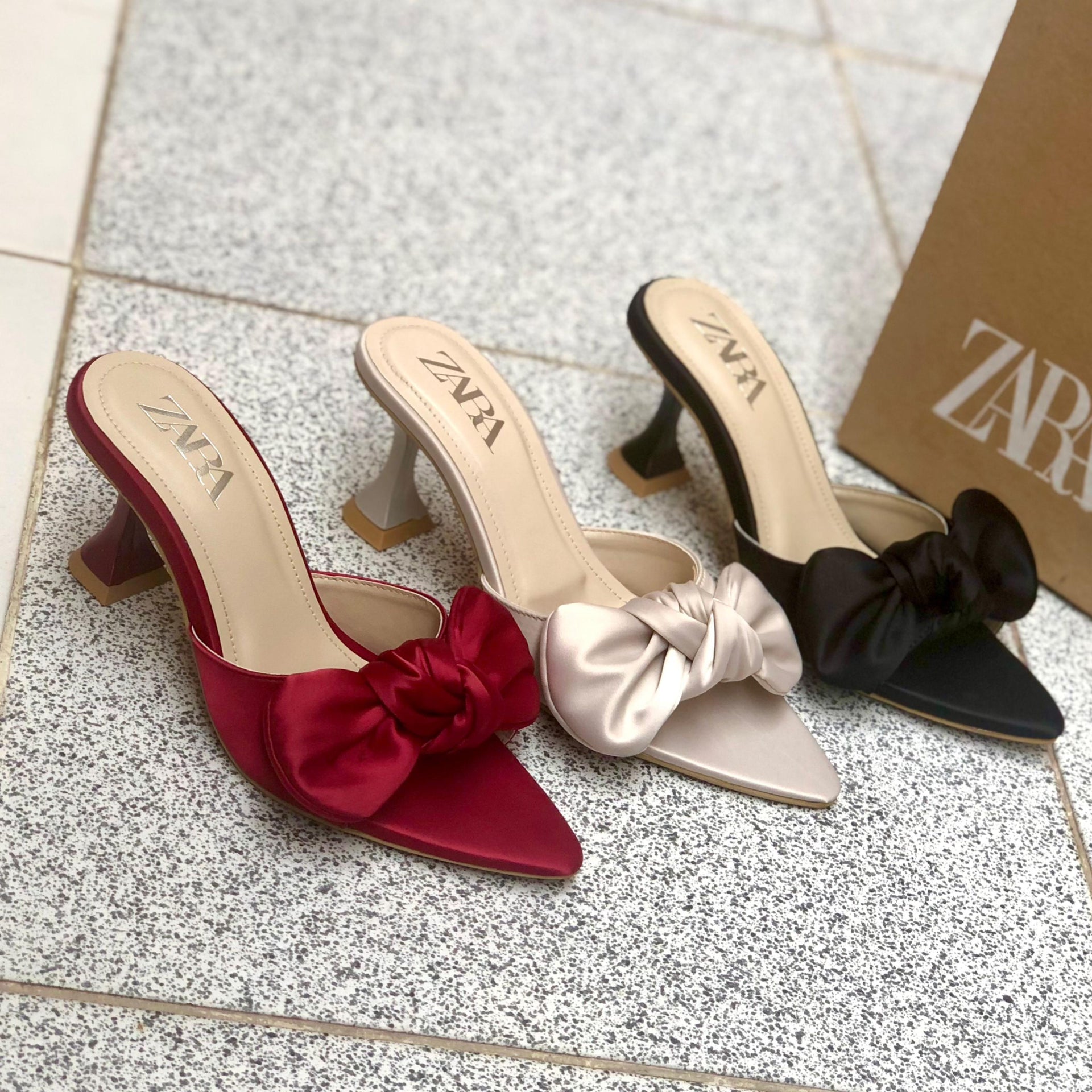 Zara Big Bow Heel