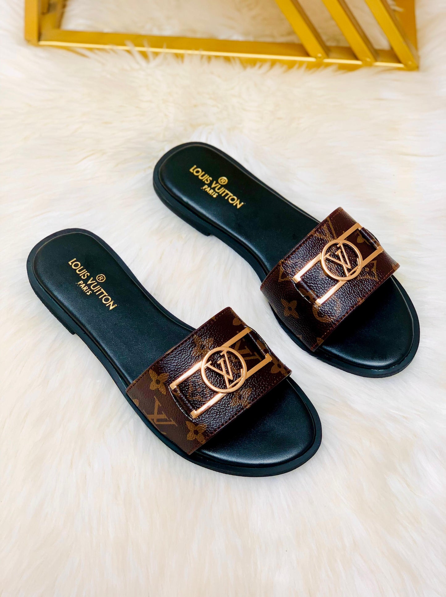 Louis Vuitton LV Lock it Flat Slipper