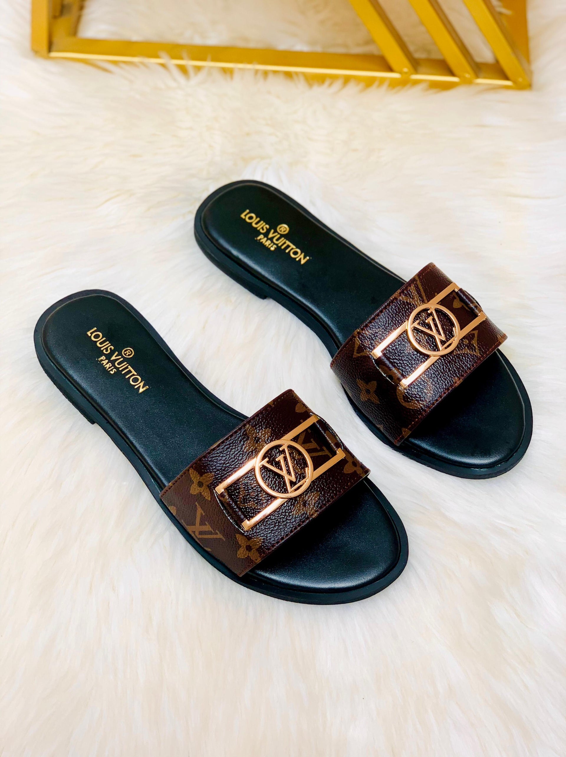 Louis Vuitton LV Lock it Flat Slipper