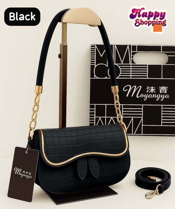 Elegant Crocodile Pattern Crossbody Bag