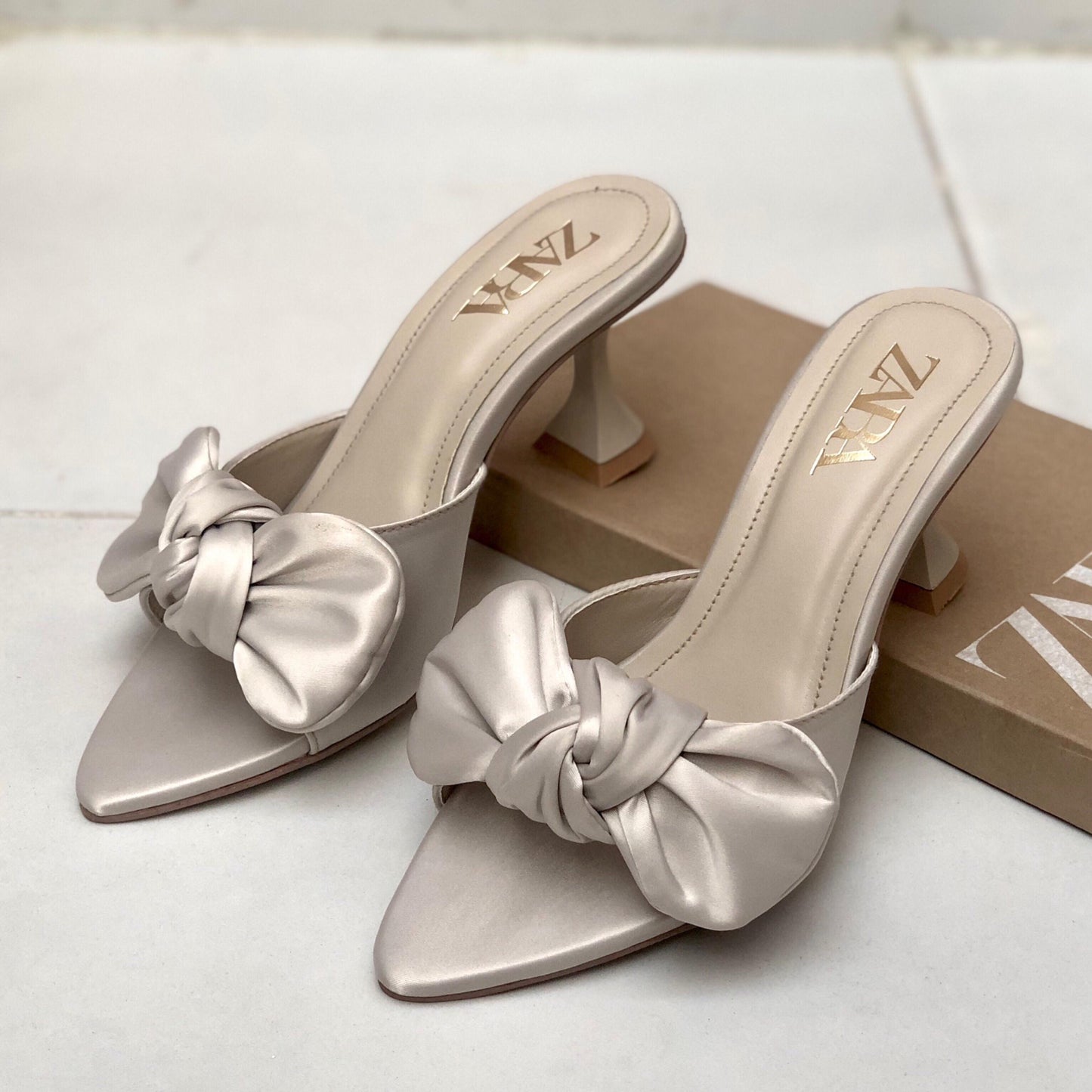 Zara Big Bow Heel