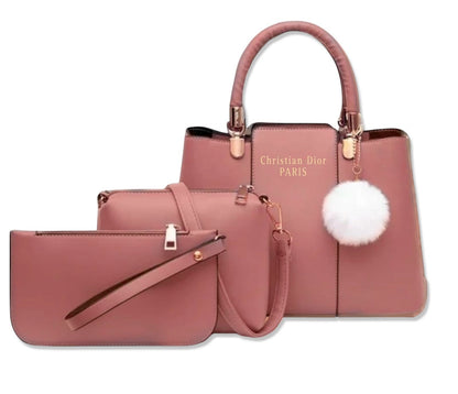 🎀 Christian Dior High Quality 3Pcs Shoulder Bag With Keychain 🎀