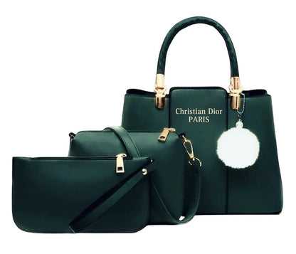 🎀 Christian Dior High Quality 3Pcs Shoulder Bag With Keychain 🎀