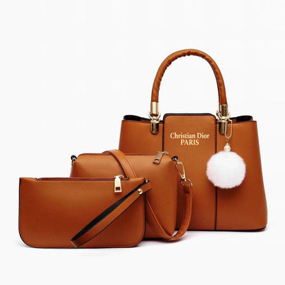 🎀 Christian Dior High Quality 3Pcs Shoulder Bag With Keychain 🎀