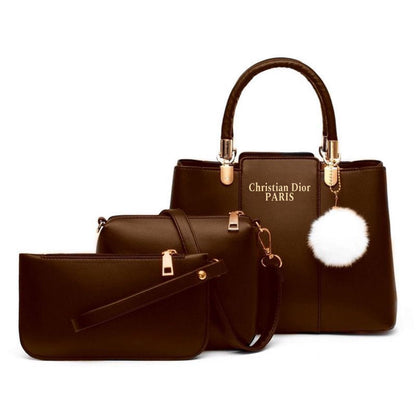 🎀 Christian Dior High Quality 3Pcs Shoulder Bag With Keychain 🎀