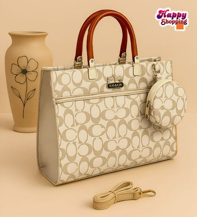 Coach 2-Piece Premium Shoulder Bag – Elegant Design for Girls