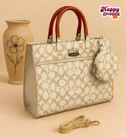 Coach 2-Piece Premium Shoulder Bag – Elegant Design for Girls