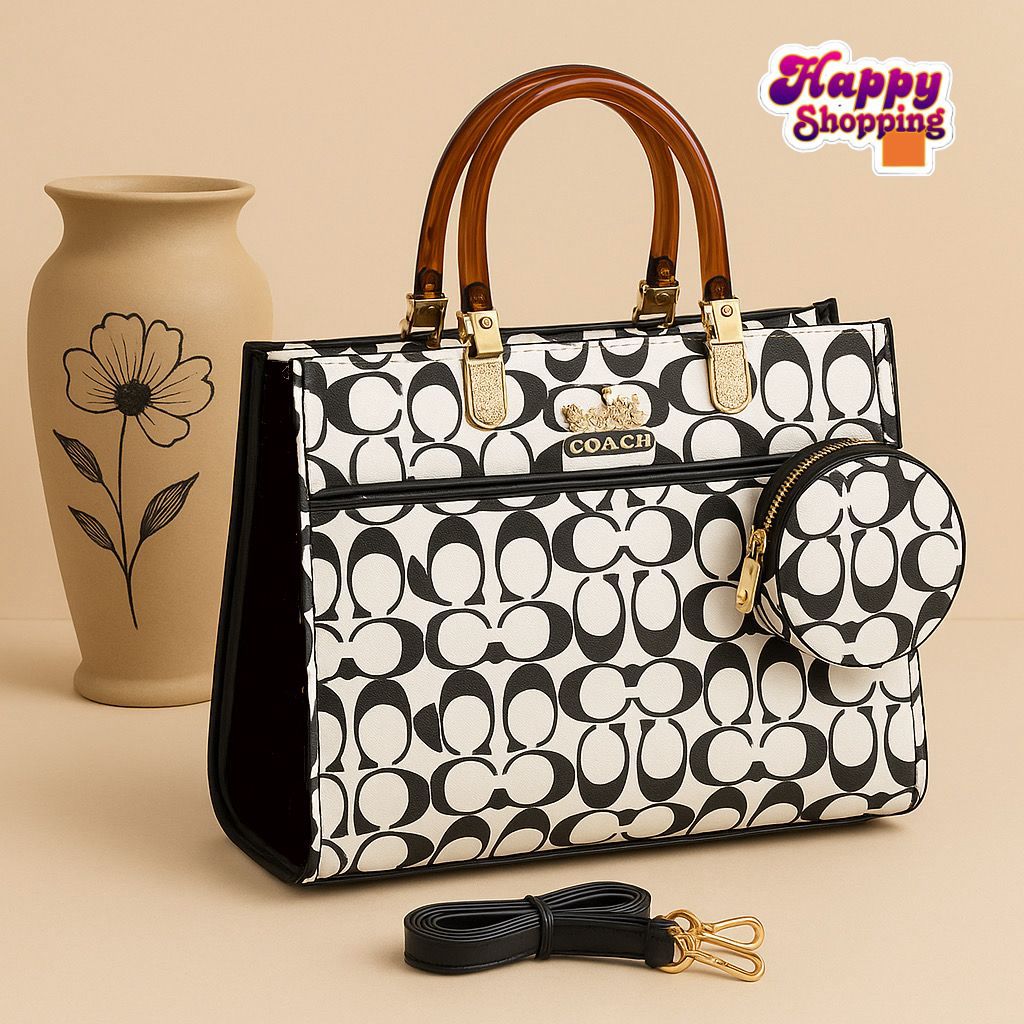 Coach 2-Piece Premium Shoulder Bag – Elegant Design for Girls