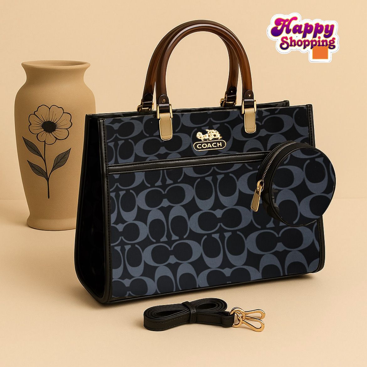 Coach 2-Piece Premium Shoulder Bag – Elegant Design for Girls
