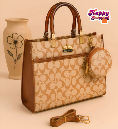 Coach 2-Piece Premium Shoulder Bag – Elegant Design for Girls