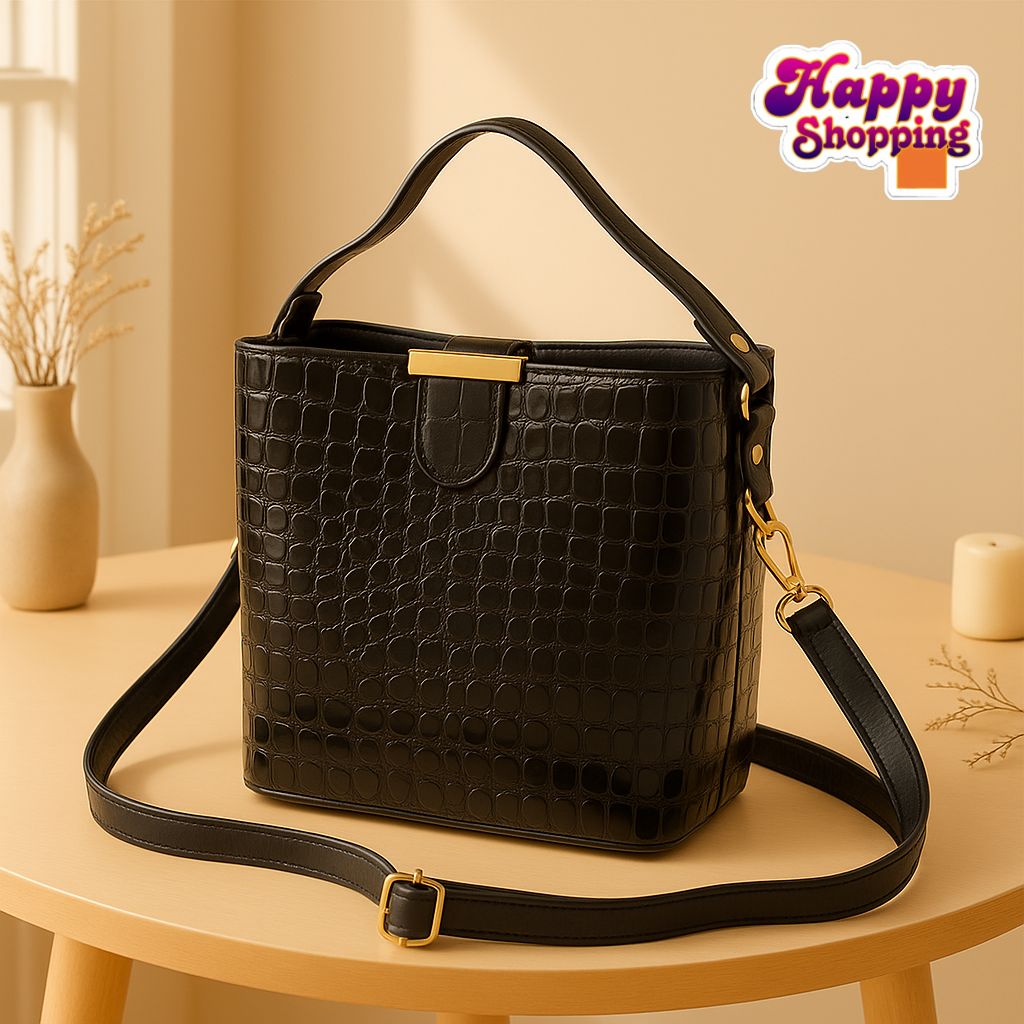 Imported-Look 3-Pocket Bag for Girls