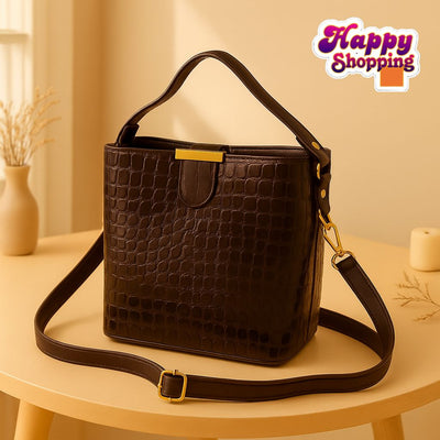 Imported-Look 3-Pocket Bag for Girls