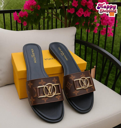 Louis Vuitton Luxury Flat Slippers