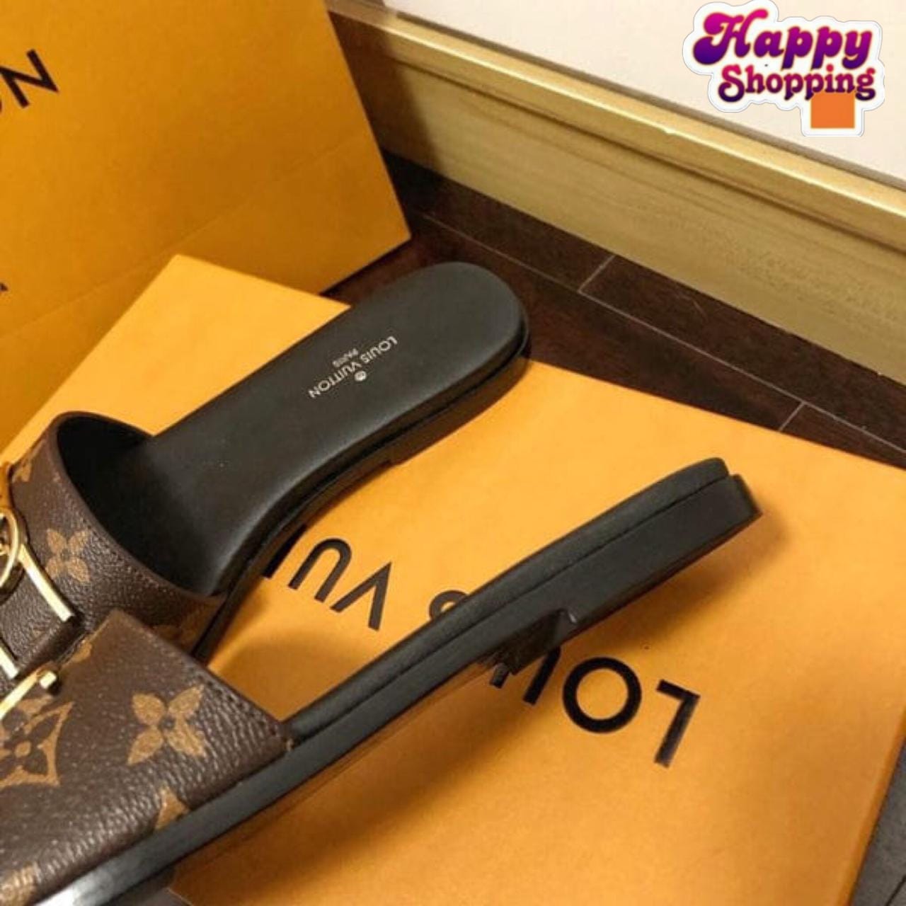 Louis Vuitton Luxury Flat Slippers