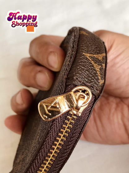 LV Signature Chain Crossbody Bag – With Coin Pouch & Wide Strap