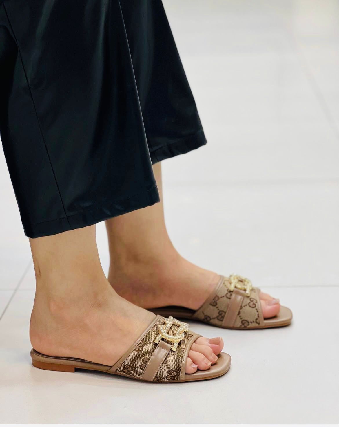 Gucci Inspired Flat Slippers