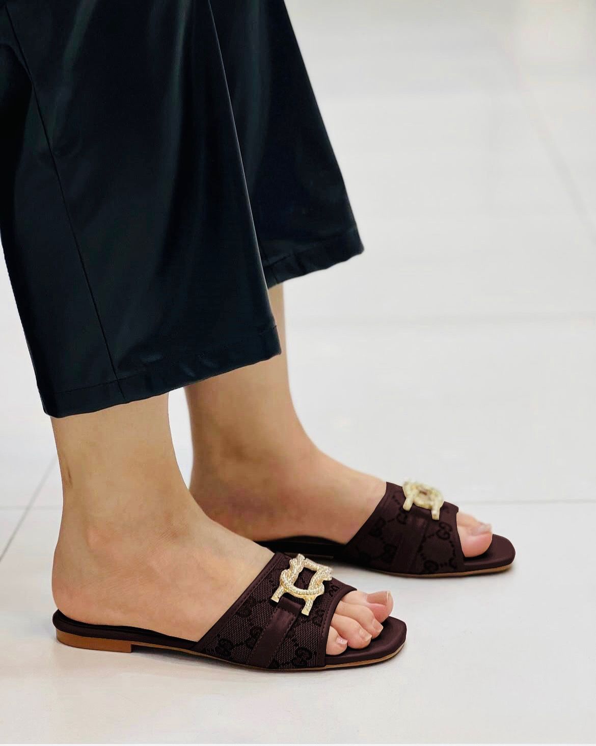 Gucci Inspired Flat Slippers