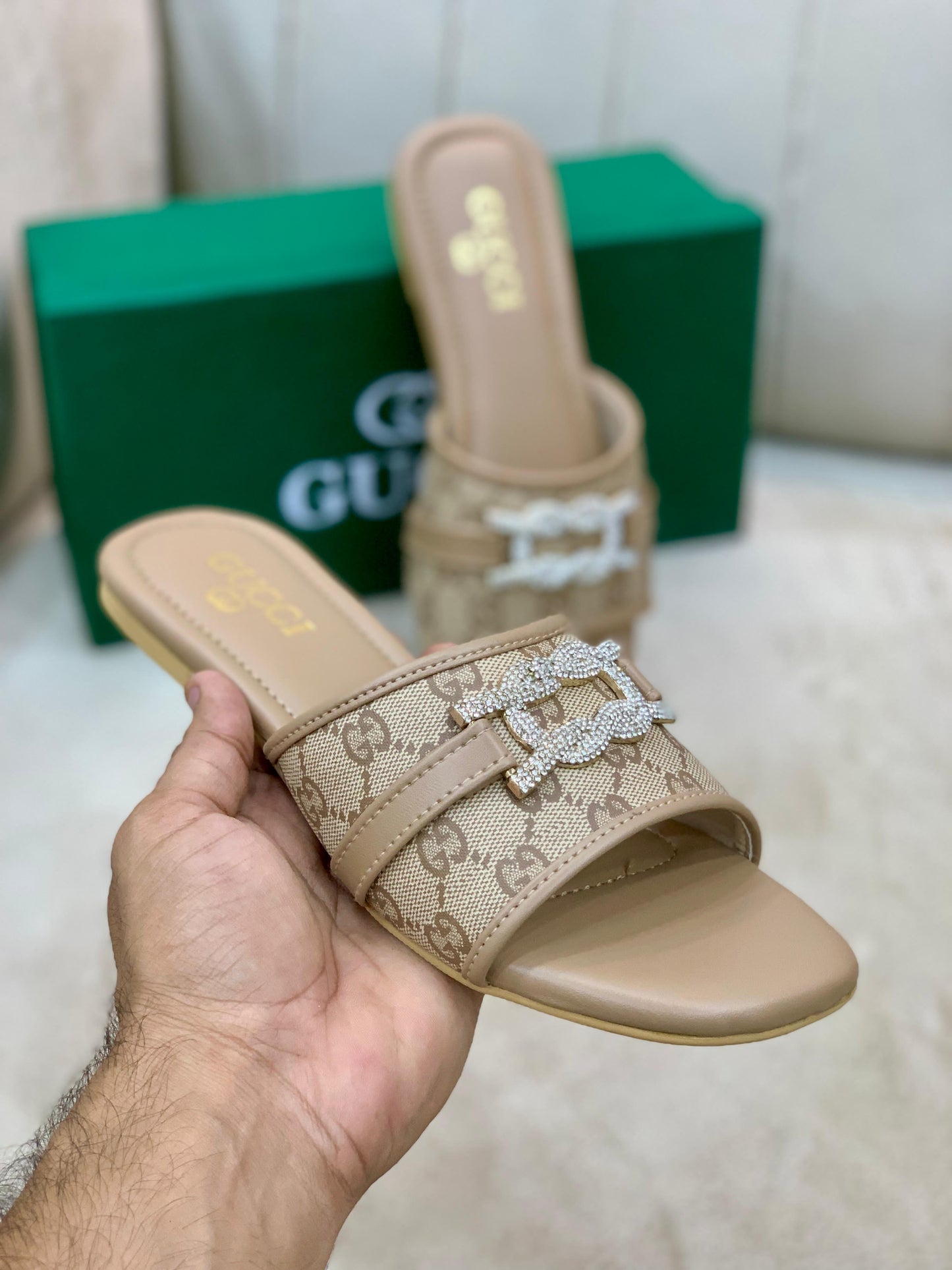 Gucci Inspired Flat Slippers