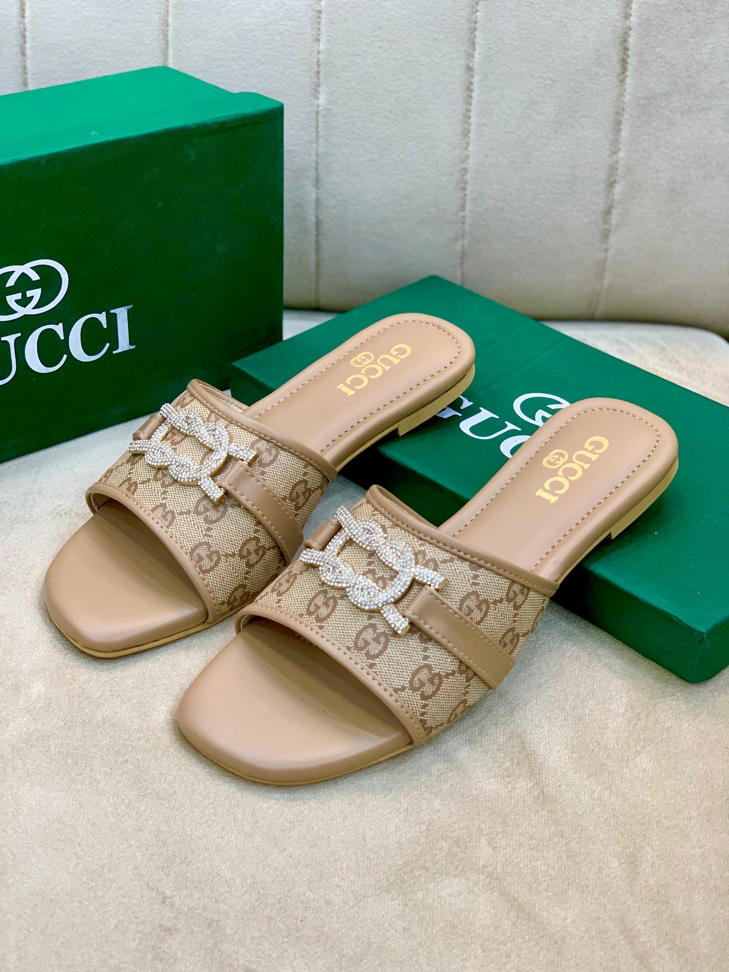 Gucci Inspired Flat Slippers