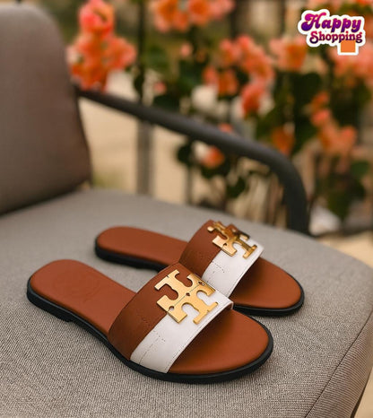 Tory Burch Flat Slippers – Premium Quality with Brand Box