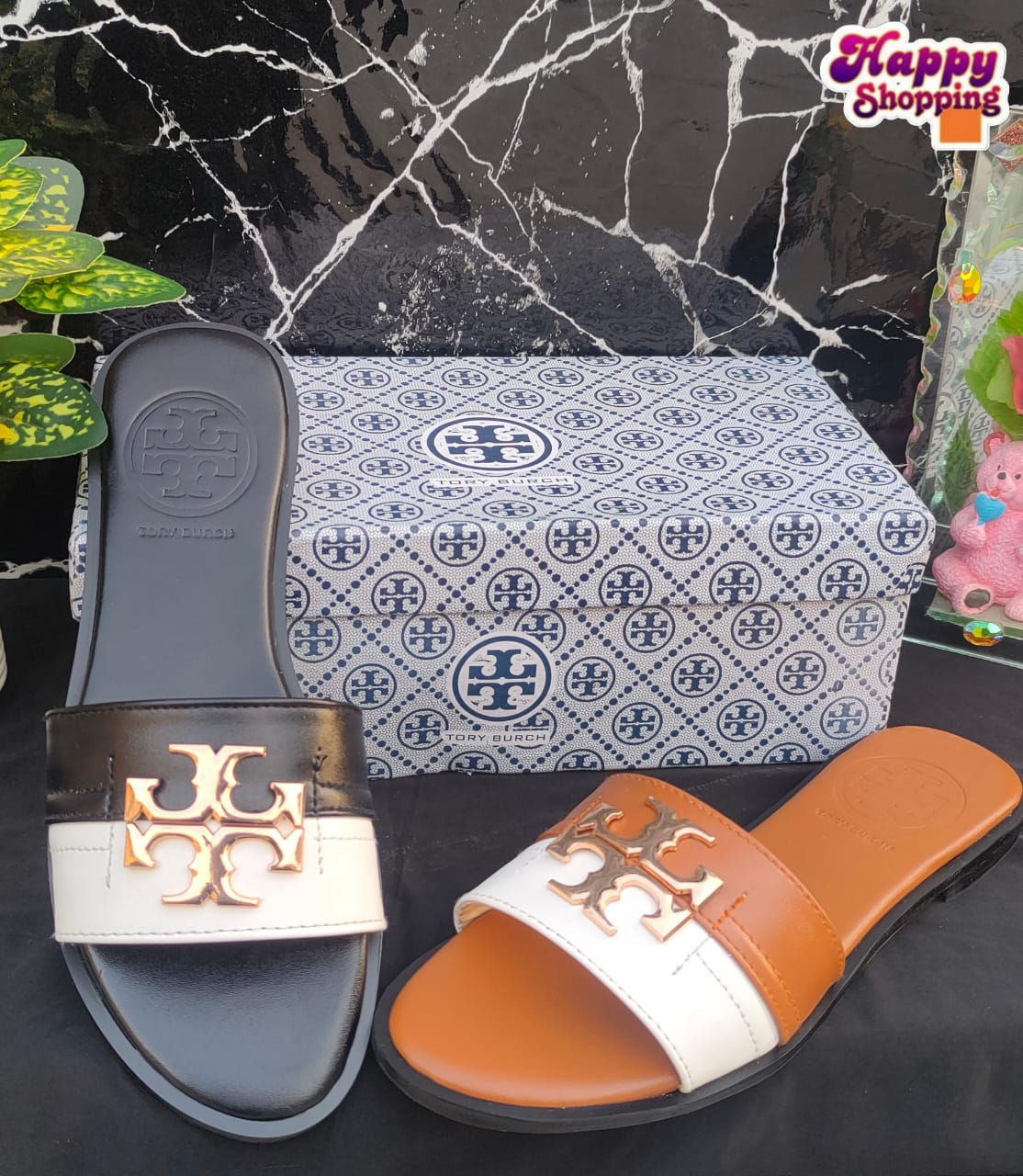 Tory Burch Flat Slippers – Premium Quality with Brand Box